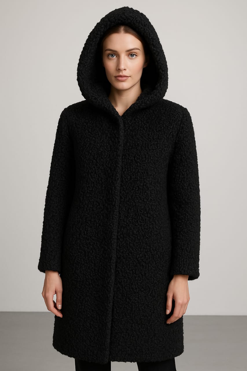 Black Astrakhan Fur Coat